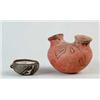Image 1 : TWO DECORATED POTTERY VESSELS