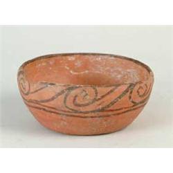 DECORATED POTTERY BOWL