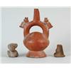Image 1 : THREE POTTERY FIGURAL PIECES