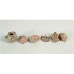 SIX POTTERY FRAGMENTS