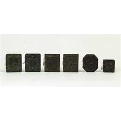 LOT OF SIX AMBROTYPES IN UNION CASES