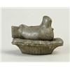 Image 1 : INTERESTING TWO PART HEN ON NEST PEWTER ICE CREAM MOLD