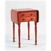 Image 1 : PINE DROP LEAF TWO DRAWER SHERATON WORK TABLE