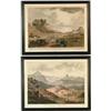 Image 1 : D. HAVELL (British, Early 18th Century) “THE VALE OF CALATT” AND “VIEW NEAR THE VILLAGE OF ASCERIAH 