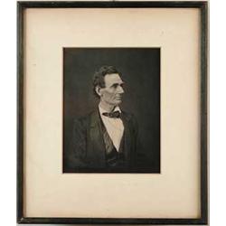 GEORGE B. AYRES (American, 19th Century) PHOTOGRAPH OF ABRAHAM LINCOLN