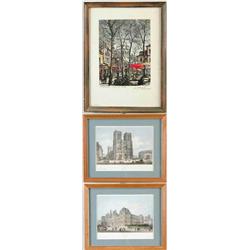 THREE PRINTS OF PARIS, FRANCE