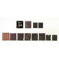 LOT OF TWELVE AMBROTYPES