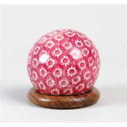 SPATTERWARE DECORATED CARPET BALL