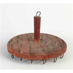 WOOD AND METAL ROUND CANDLE DIPPER