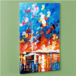 Night Comes LIMITED EDITION Giclee on Canvas by Leonid Afremov, Numbered and Signed with Certificate