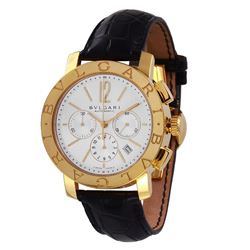 Bvlgari Chronograph 18K Gold Men’s Wristwatch-#2302