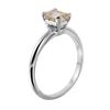 Image 2 : 14KT White Gold Diamond Solitaire Ring-#590