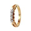 Image 1 : 14KT Yellow Gold Diamond Ring-#478