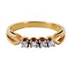 Image 2 : 14KT Yellow Gold Diamond Ring-#478