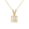 Image 1 : 14KT Yellow Gold Diamond Pendant and Chain-#919