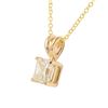 Image 2 : 14KT Yellow Gold Diamond Pendant and Chain-#919