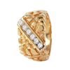 Image 1 : 14KT Yellow Gold Diamond Nugget Ring-#470
