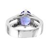 Image 4 : 14KT White Gold Tanzanite and Diamond Ring-#2142