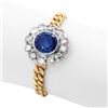 Image 1 : 14KT Yellow Gold Tanzanite and Diamond Ring-#1765