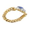 Image 3 : 14KT Yellow Gold Tanzanite and Diamond Ring-#1765