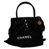 Image 4 : Authentic Designer Chanel Quilted Black Patent Leather Shoulder Bag with CC Gold Medallion-#481