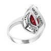Image 4 : 14KT White Gold Ruby and Diamond Ring-#1512