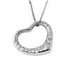 Image 2 : Platinum Ladies Tiffany & Co. Elsa Peretti Open Heart Pendant and Chain-#1213