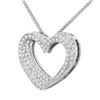 Image 2 : 18KT White Gold Diamond Pendant and Chain-#2015-1