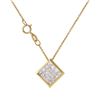 Image 1 : 14KT Yellow Gold Diamond Pendant and Chain-#470