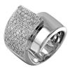 Image 1 : 14KT White Gold Diamond Ring-#20