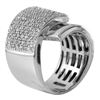Image 2 : 14KT White Gold Diamond Ring-#20