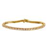 Image 1 : 14KT Yellow Gold Diamond Bracelet-#1618