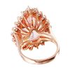 Image 4 : 14KT Rose Gold Morganite and Diamond Ring-#1339