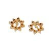 Image 2 : 14KT Yellow Gold Diamond Shields-#471