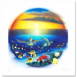 Sea Turtle Reef Limited Edition Giclee on Canvas by Renowned Artist Wyland, Numbered and Hand Signed