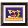 Image 1 : Three Happy Chappies Limited Edition Sericel from a Sold Out Edition by Disney, with the Disney Logo