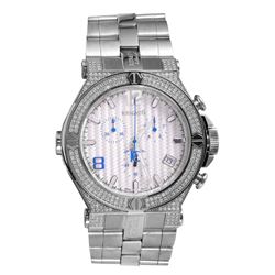 Renato Chronograph Diamond Stainless Steel Mens Wrist Watch-#1228