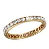 Image 1 : 14KT Yellow Gold Eternity Ring-#1757