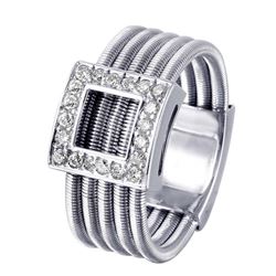 14KT White Gold Diamond Ring-#1328