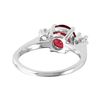 Image 4 : 14KT White Gold Tourmaline and Diamond Ring-#1566