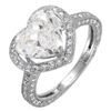 Image 1 : 18KT White Gold Diamond Engagement Ring-#1629