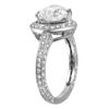 Image 2 : 18KT White Gold Diamond Engagement Ring-#1629
