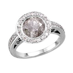 18KT White Gold Diamond Ring-#1679