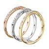 Image 2 : 10KT White and Yellow Gold Diamond Ring-#2104