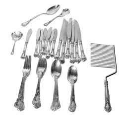 Gorham Chantilly 53-Piece Sterling Silver Flatware Set-#722