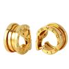 Image 2 : BVLGARI 18KT Yellow Gold Hoop Earrings-#301