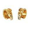 Image 3 : BVLGARI 18KT Yellow Gold Hoop Earrings-#301