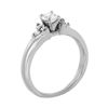 Image 2 : Platinum Diamond Engagement Ring-#503