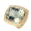 Image 1 : 14KT Yellow Gold Amethyst and Diamond Ring-#913
