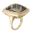 Image 2 : 14KT Yellow Gold Amethyst and Diamond Ring-#913